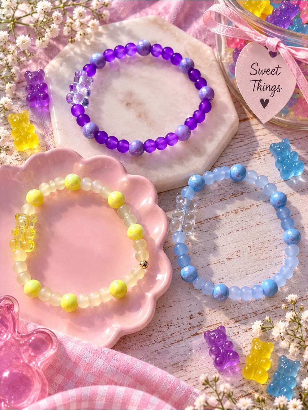Gummy Bear Handcrafted Bracelets by me- Pick one